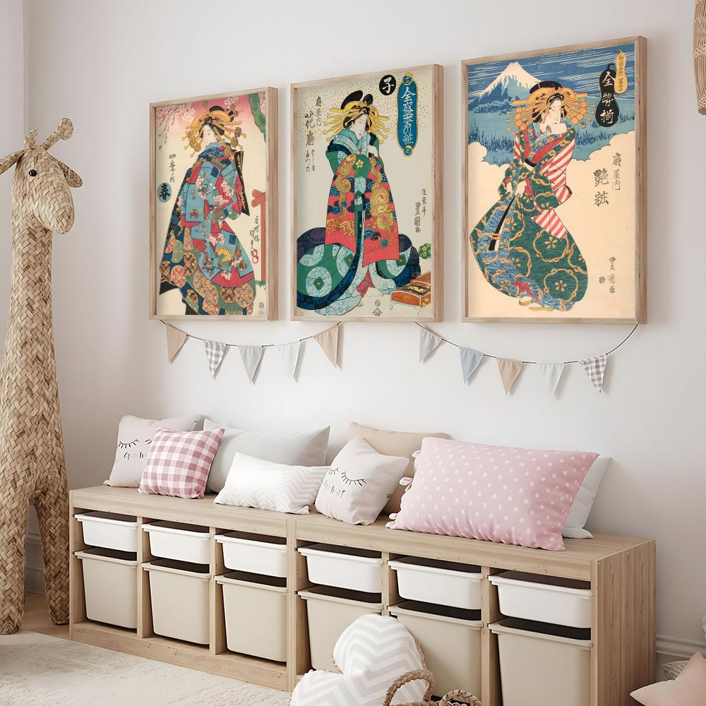 Retro Japanse geisha-poster Mi - Interior Design Poster recensie en prijs