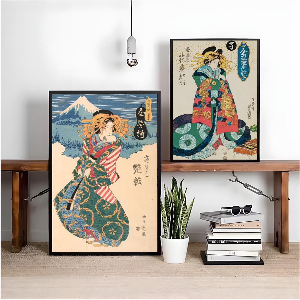 Retro Japanse geisha-poster Mi - Interior Design Poster recensie en prijs