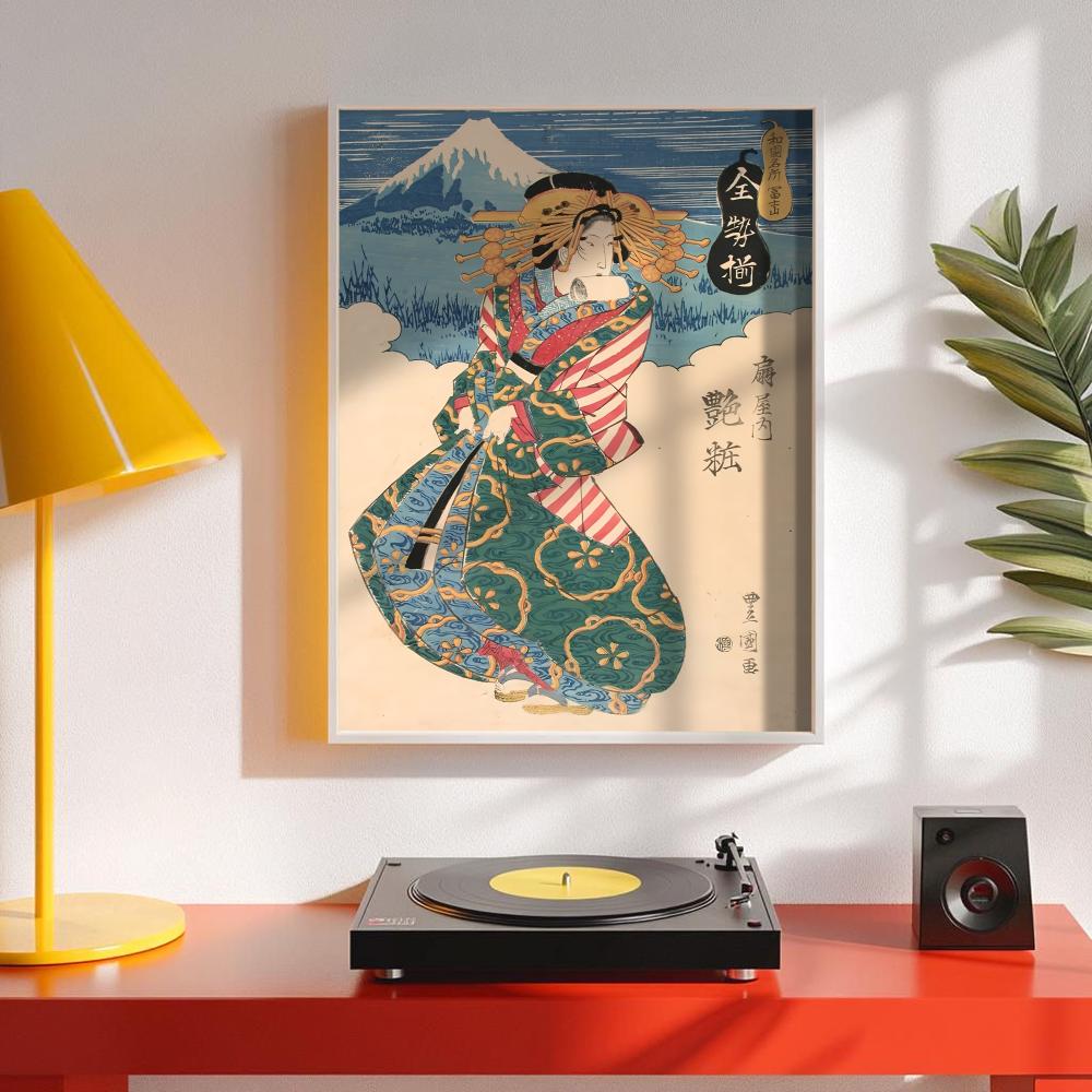 Retro Japanse geisha-poster Mi - Interior Design Poster recensie en prijs