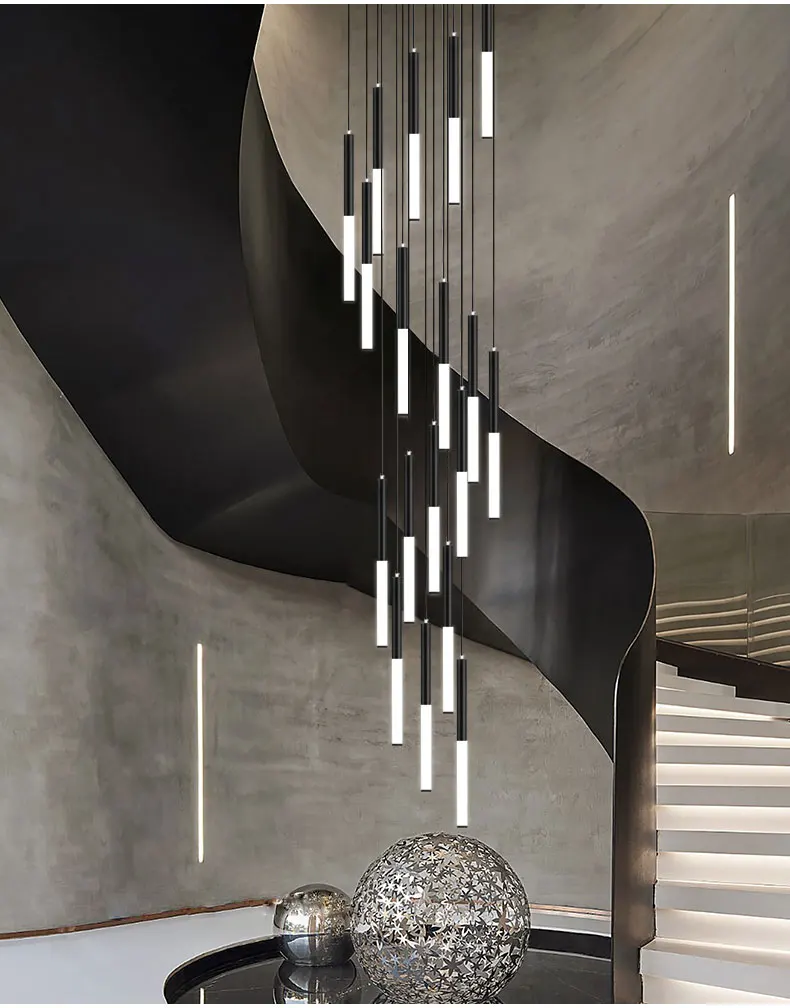 Moderne LED Creatieve Zwarte R - Interior Design Youtube recensie en prijs
