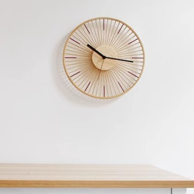 Japanse eenvoudige wandklok Ho - Interior Design Japanese recensie en prijs