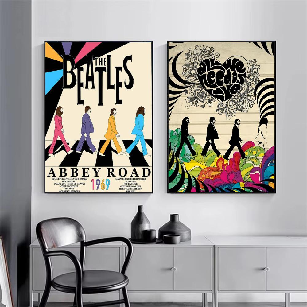 Popband T-The Beatles Poster M - Interior Design Poster recensie en prijs